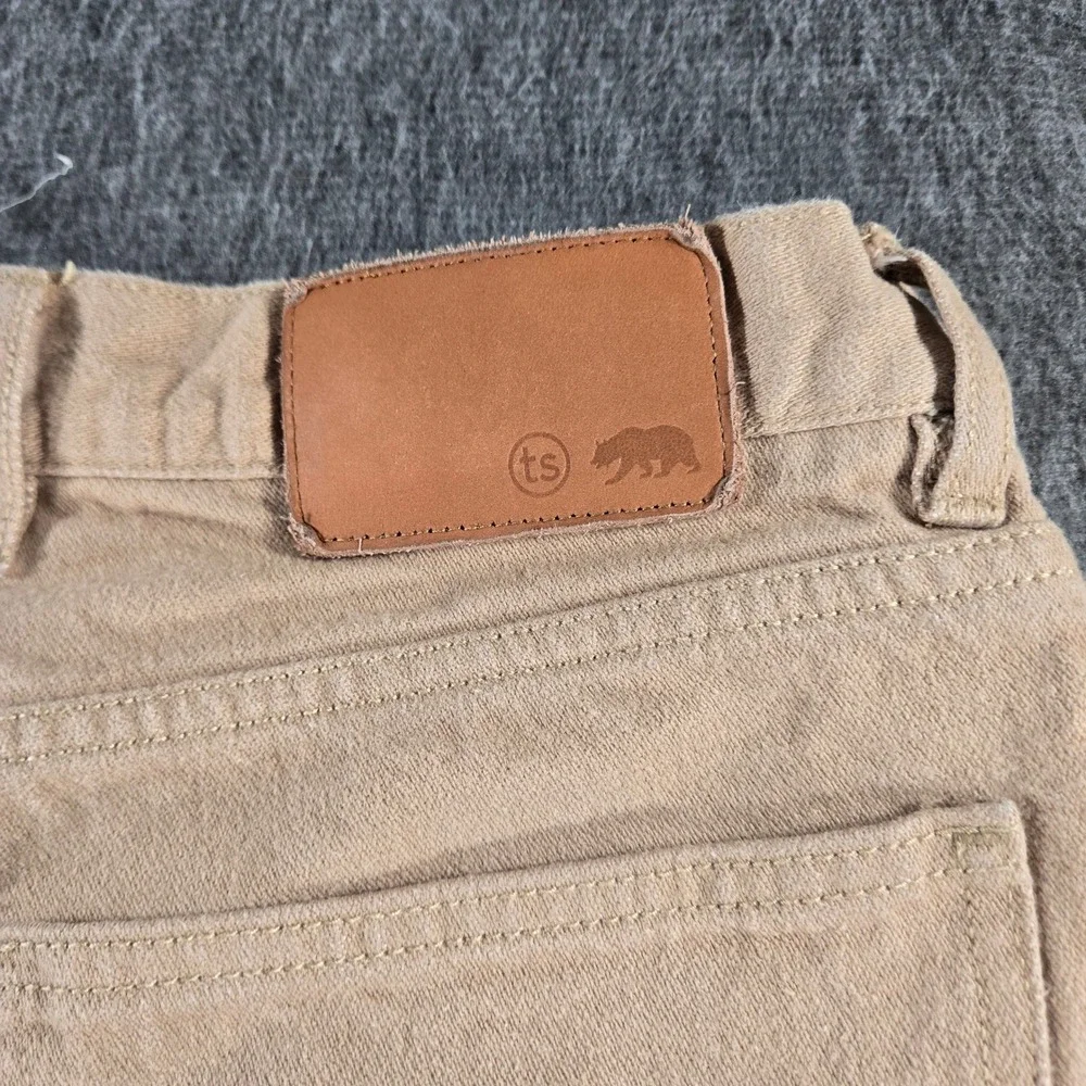 Taylor Stitch Democratic Pants Mens 33 Khaki Tan Organic Cotton Canvas Gorpcore